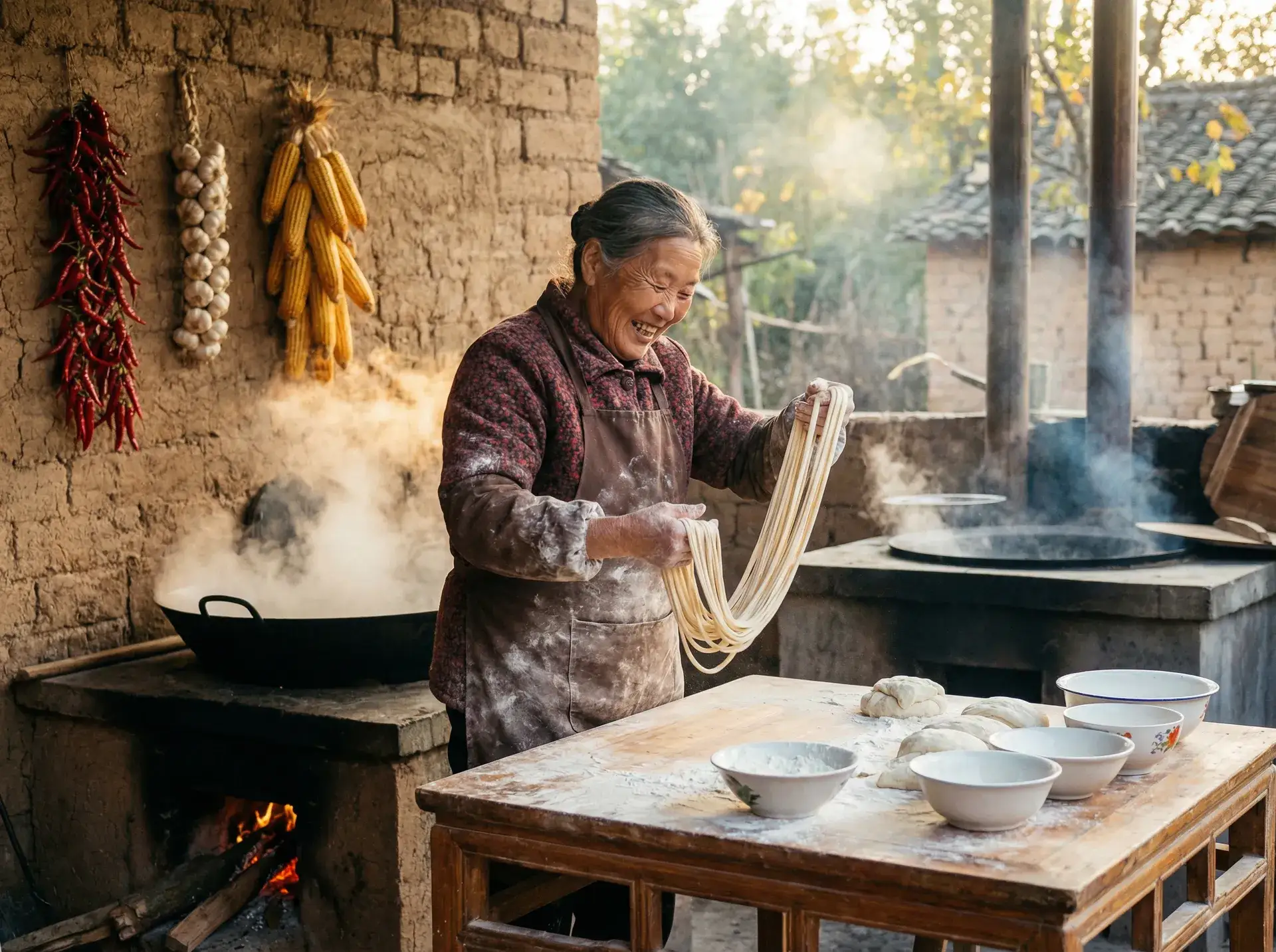农家大嫂手擀面 - 十分钟免费观看视频大全 乡村美食